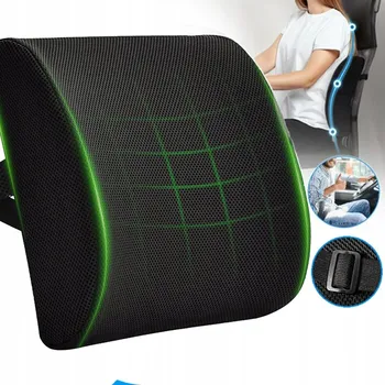 Polštář Polštář z paměťové pěny do kancelářských křesel s bederní opěrkou