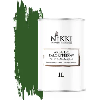 barva na kov Barva pro radiátory Antikorozní Odolná 1L Matná zelená listová 3v1