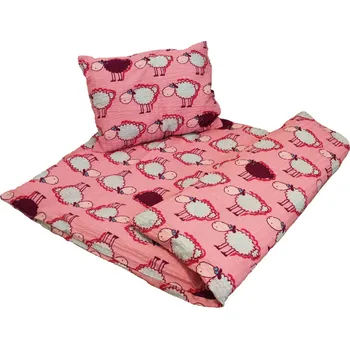 Povlečení Dětské krepové povlečení - Beránek fialový Poslední 1 kus