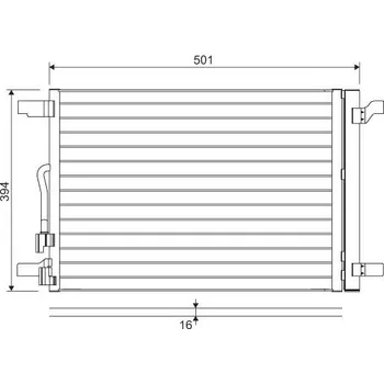Výparník klimatizace Kondenzátor, klimatizace VALEO 814301