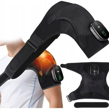 Obraz MASAŻER ELEKTRYCZNY KOLANA LOKET RAMENO MASÁŽNÍ VYHŘÍVACÍ VIBRAČNÍ 3 REŽIMY