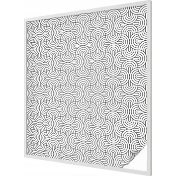 Okenní dekorace Fólie Mléčná dekorativní fólie na okno Blesk vzor 100 x 116 cm