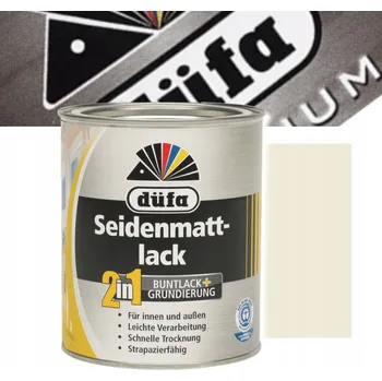 barva a nátěr na dřevo DUFA AKRYLÁTOVÝ LAK POLOMATNÝ 2V1 0,375 L RAL 9001