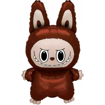 Balónek Fóliový balónek Labubu Lafufu, hnědý, LBU-11 67*38 cm