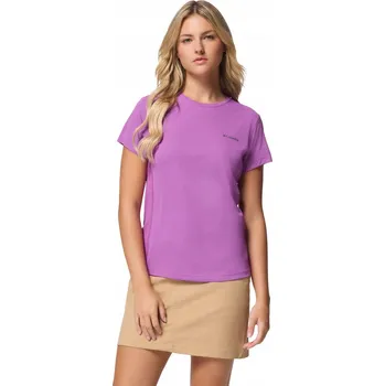 Pánská móda Tričko rychleschnoucí dámské Columbia Zero Rules Light S/S Crew razzle S