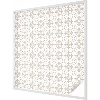 Okenní dekorace Ozdobná Fólie mléčná fólie Samolepicí Jemné květy 100 x 100 cm