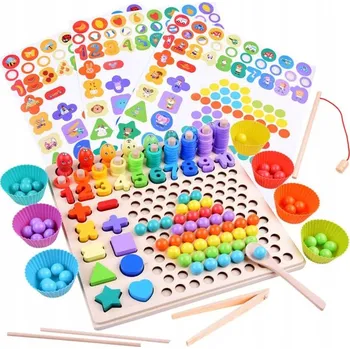 Dřevěná hračka Vkládačka Jokomisiada ZA3821 Učení počítání dřevěná sada