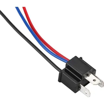 Síťový kabel Patice H4 s vývody 15cm plastová, male