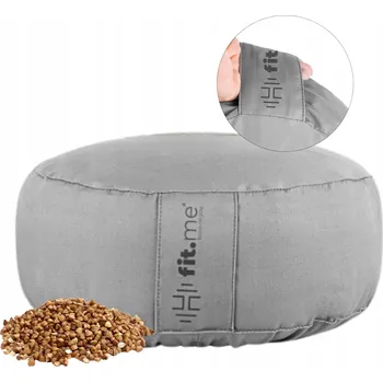 Polštář Polštář Fit.Me stříbrný s pohankovou slupkou