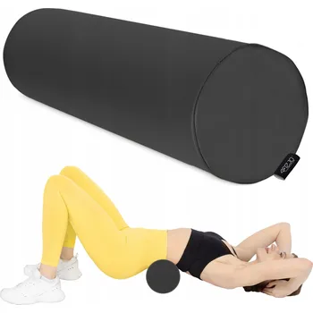 Masáž REHABILITAČNÍ VÁLEC na masáž pro fyzioterapii 4FIZJO 60×15 cm černý