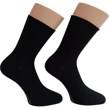 Dámské oblečení Zdravotní bambusové ponožky Rolled - 48-50 / černá