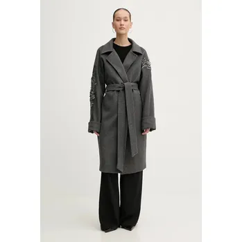 Dámský kabát Kabát s příměsí vlny Blugirl Blumarine RF5241.T221A šedá 90X, vel. 36