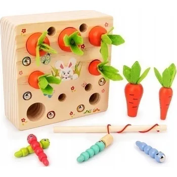 Dřevěná hračka Dřevěná hra Mrkev MC-066
