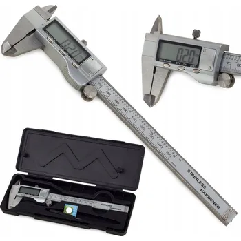 Posuvné měřítko Moderní elektronické posuvné měřítko 150 mm s LCD displejem, kovové, přesnost 0,01 mm