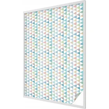 Okenní dekorace Dekorativní Fólie mléčná fólie Samolepicí Geometrické trojúhelníky 100x146