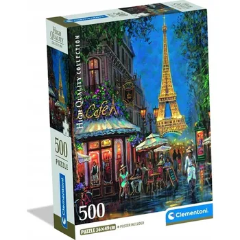 Puzzle Clementoni Puzzle 500 Puzzle 500 dílků Puzzle Noc v kavárně Eiffel