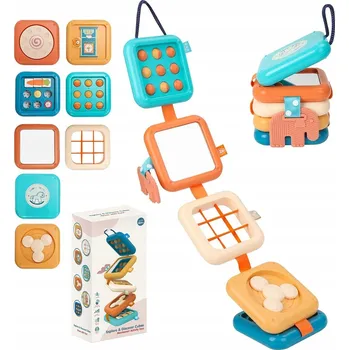 Hračka pro nejmenší Interaktivní senzorická Hračka pro miminka 8 v 1, pro motorický vývoj