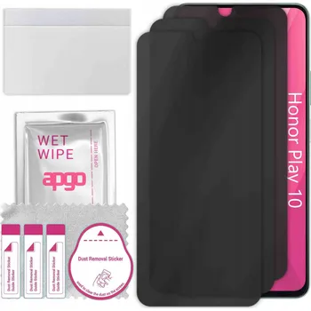 Pouzdro na mobilní telefon 3x Hybridní Sklo s Filtrem Soukromí pro Honor Play 10, PRIVACY