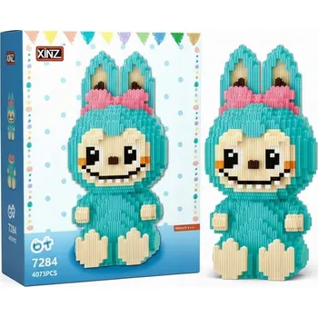 ostatní stavebnice STAVEBNICE VELKÁ FIGURKA MODRÝ LABUBU 4073 DÍLKŮ