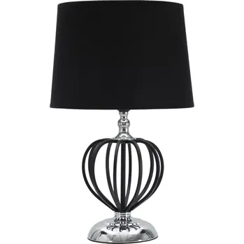 Lampička Stolní lampa Darky Silver 44,5 cm černo-stříbrná