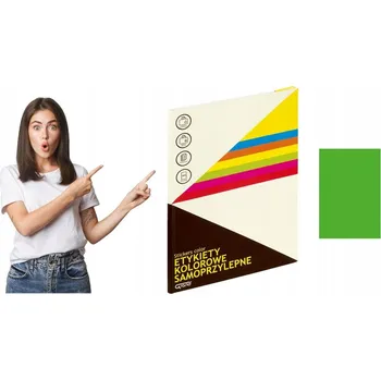 Speciální papír Grand 150-1064 samolepicí etikety zelené A4 2 5 kusů