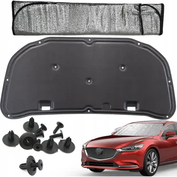 Posilovač řízení Odhlučnění kapoty IZOLACE MAZDA 6 III GJ 12-18 + OCHRANNÁ PROTI-NÁMRAZOVÁ PODLOŽKA SPONKY