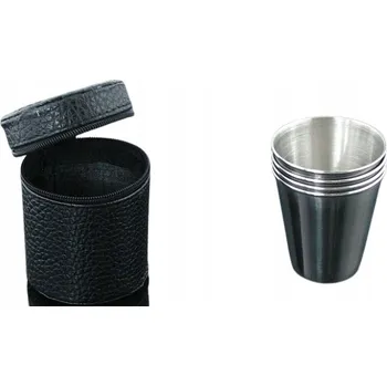 Sklenice Sklenice na vodku Gentelo černé 30ml 4 ks