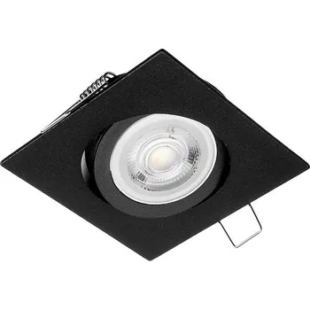 Bodové svítidlo Podhledové svítidlo Square, 1x černé kovové stínítko, (možnost polohování), b