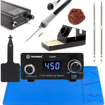 PÁJECÍ STANICE TECHREBAL T12A, ANTISTATICKÁ PODLOŽKA, ČISTIČ, DRŽÁK - SADA