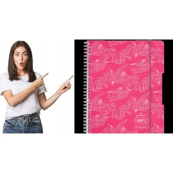 Sešit Sešit A5 s linkami Herlitz, 80 listů