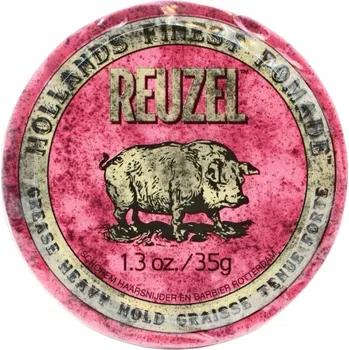 Stylingový přípravek Reuzel Pink Pig silně tužící vosková pomáda na vlasy Heavy Hold 35g