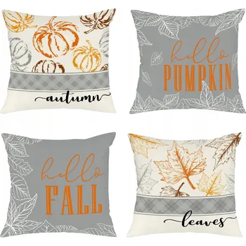 Povlak na dekorativní polštářek Dekorační povlak na polštář PODZIMNÍ DEKORACE 45 x 45 cm