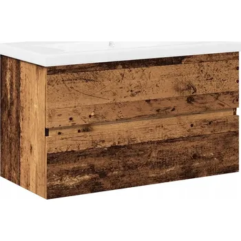 Komoda Toaletní Stolek VidaXL bílé staré dřevo 80 x 38,5 x 45 cm