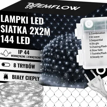 Vánoční dekorace Vánoční osvětlení na stromeček MEMFLOW venkovní 2 m 101 - 200 světýlek