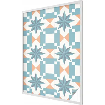 Okenní dekorace Fólie Okenní Samolepicí Mléčná Dekorativní Modré hvězdy 100x146