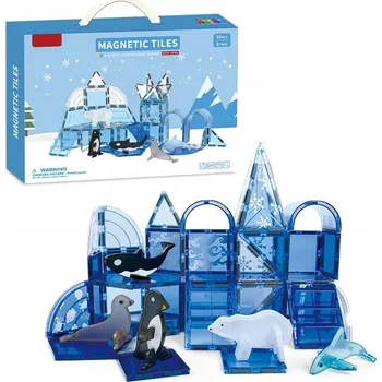 ostatní stavebnice Magnetická stavebnice Ocean sada 56ks - Magnetic Tiles