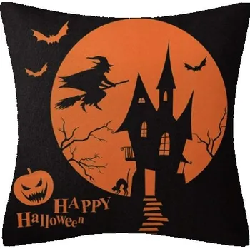 Povlak na polštářek Dekorační povlak na polštář HALLOWEEN AUTO 40x40 cm