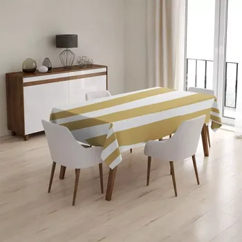 ubrus Sablio Ubrus Zlaté pruhy - 130x170 cm