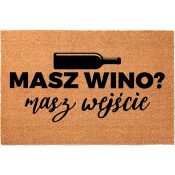 Rohožka KOKOSOVÁ VSTUPNÍ ROHOŽKA 40X60 CM KE DVEŘÍM S VTIPEM | MÁŠ VSTUP