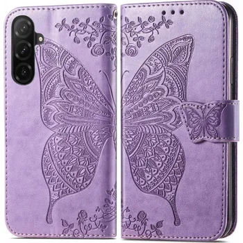 Pouzdro na mobilní telefon Flipové pouzdro Erbord pro Samsung Galaxy A26 5G fialové