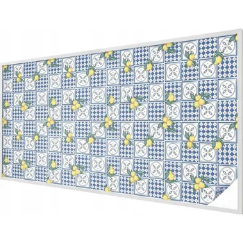 Okenní dekorace Dýha Fólie na mléčné sklo Dekorativní vitrážová Citronový vzor 200x100