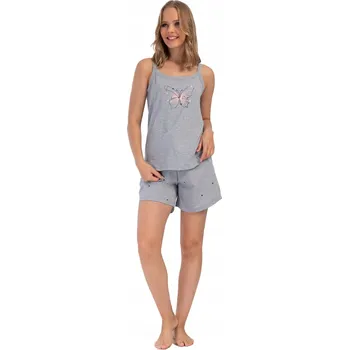 Dámské pyžamo Vienetta dámské pyžamo bavlna šedé, velikost XL
