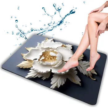 Koupelnová předložka MATA ŁAZIENKOWA XXL PROTISKLUZOVÁ RYCHLESCHNOUCÍ SAVÝ KOBEREC DO SPRCHY