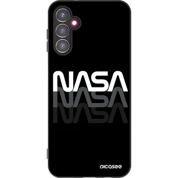 Pouzdro na mobilní telefon Picasee silikonový černý obal pro Samsung Galaxy A14 5G A146P - NASA Triple