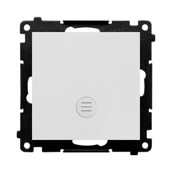 vypínač Vypínač jednopólový, se signalizačním LED podsvětlením, řazení 1So , 10 A /, Simon 55 TW1ZL.01/114, šedá světlá