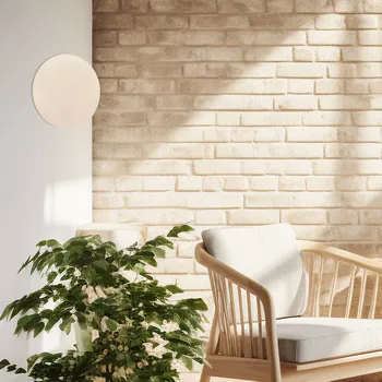 Lampička Argon LED nástěnné světlo Orios Plus, písková barva, kov, Ø 30 cm písek 1 x 6 W LED - Doprava zdarma