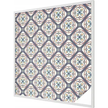 Okenní dekorace Fólie Vitrážová dýha Samolepicí Mléčná fólie na okno Dlaždicový vzor 100x100