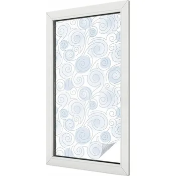 Okenní dekorace Fólie na okna mléčná, samolepicí, spirálový vzor 50x100 cm