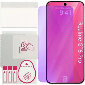 Pouzdro na mobilní telefon Sklo s ochranou proti modrému světlu 9H pro Realme GT8 Pro