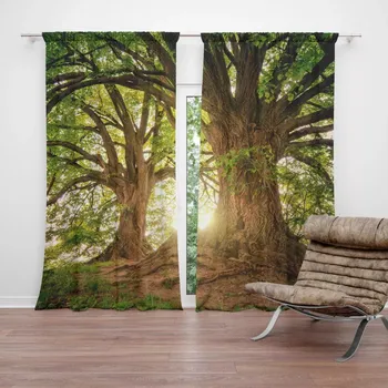 Závěs Sablio Závěs Stromy: 2ks 140x250cm